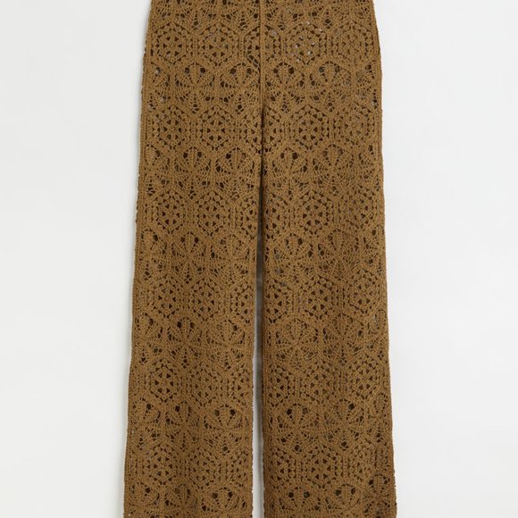 H&M Pants - Straight Cut Crochet Pants